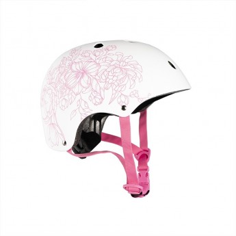 Шлем MAXISCOO детский, размер M, белый с рисунком Шлем MAXISCOO детский, размер M, белый с рисунком