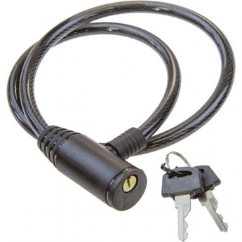 Замок велосипедный MAXISCOO 8*1200мм, чёрный тросик Замок велосипедный MAXISCOO 8*1200мм, чёрный тросик